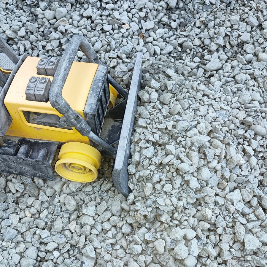 5/8 inch minus crushed rock
